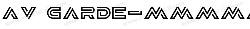 Av Garde字体转换